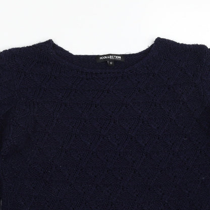 Womens UK Size 12 Debenhams Blue Pullover Jumper