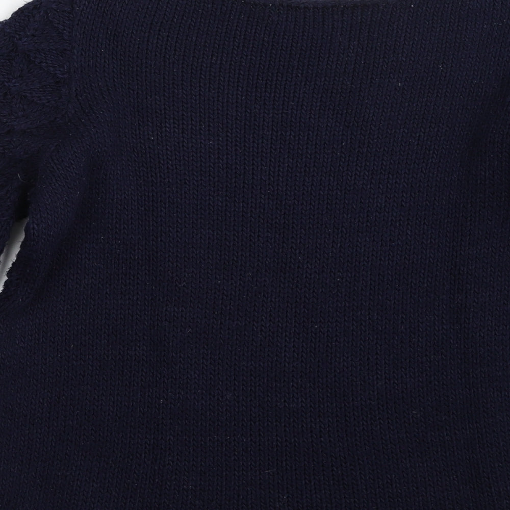 Womens UK Size 12 Debenhams Blue Pullover Jumper