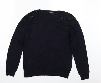 Womens UK Size 12 Debenhams Blue Pullover Jumper