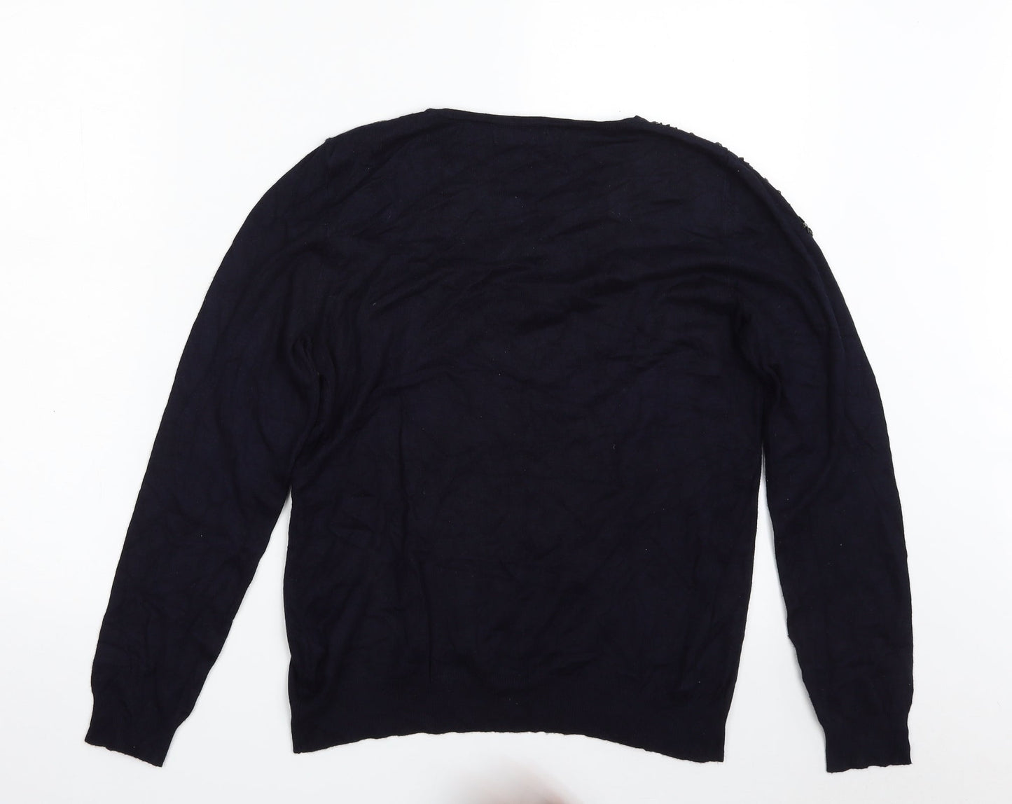 Womens UK Size 12 Debenhams Blue Pullover Jumper