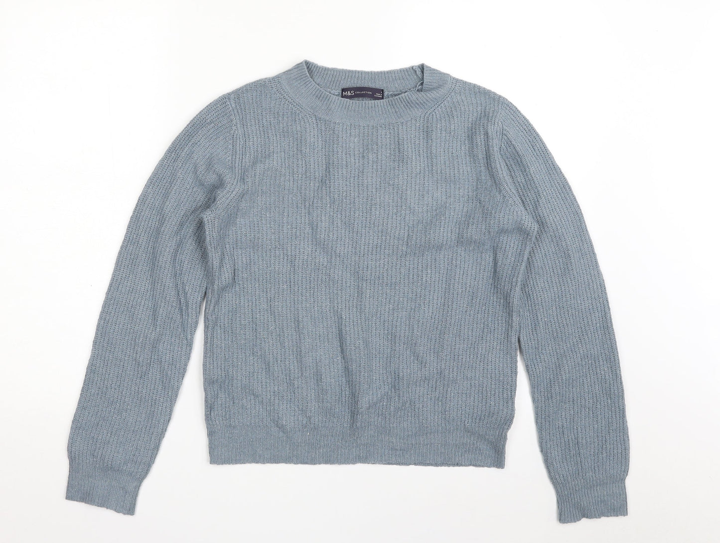Womens UK Size 8 Marks and Spencer Blue Pullover Jumper