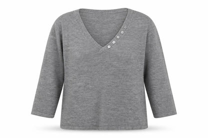 Womens UK Size 16 BHS Grey Pullover Jumper