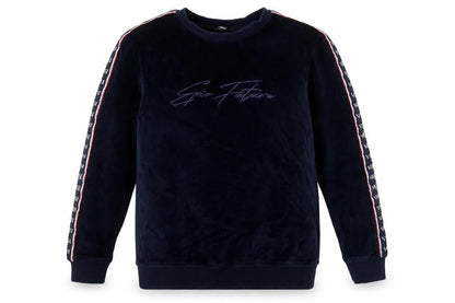 Front view of George boys’ blue polyester pullover sweatshirt, size 8-9, years - 'epic future'