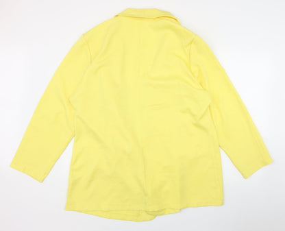 SheIn Womens Yellow  Polyester Jacket Blazer Size 3XL