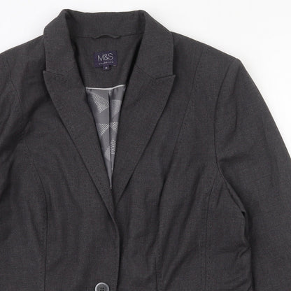 Womens UK Size 16 Marks and Spencer Regular Grey Suit Jacket