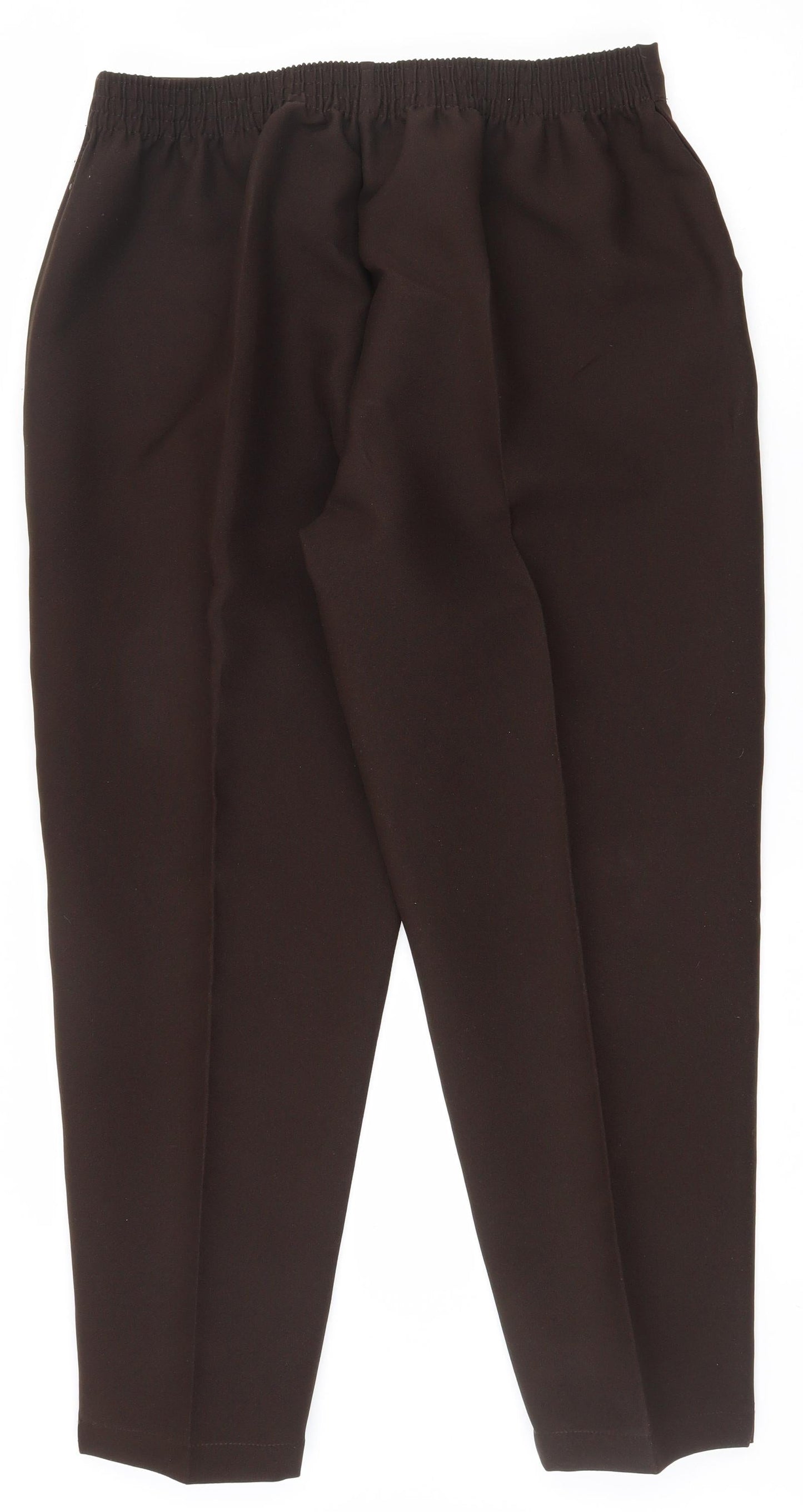 Womens UK Size 20 Preworn Regular Fit  Brown Trousers