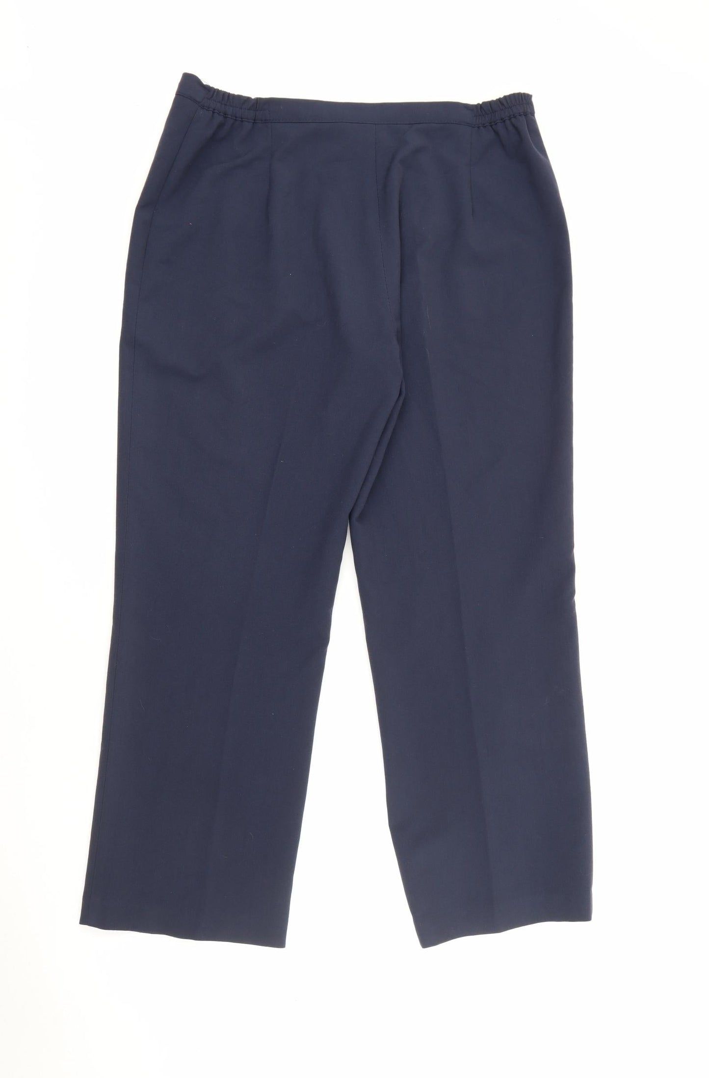 BASSINI Womens Blue  Polyester Trousers  Size 14 L26 in Regular