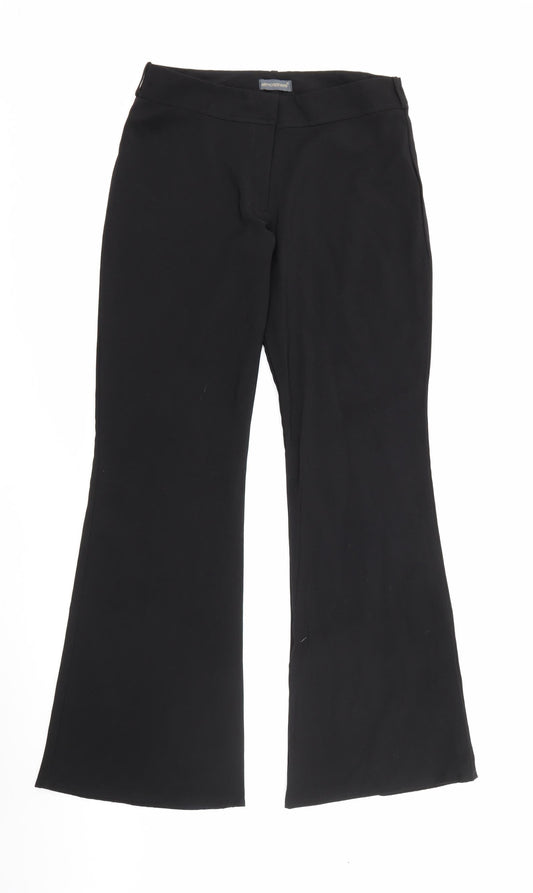 Atmoshpere Womens Black  Polyester Trousers  Size 12 L31 in Regular Zip