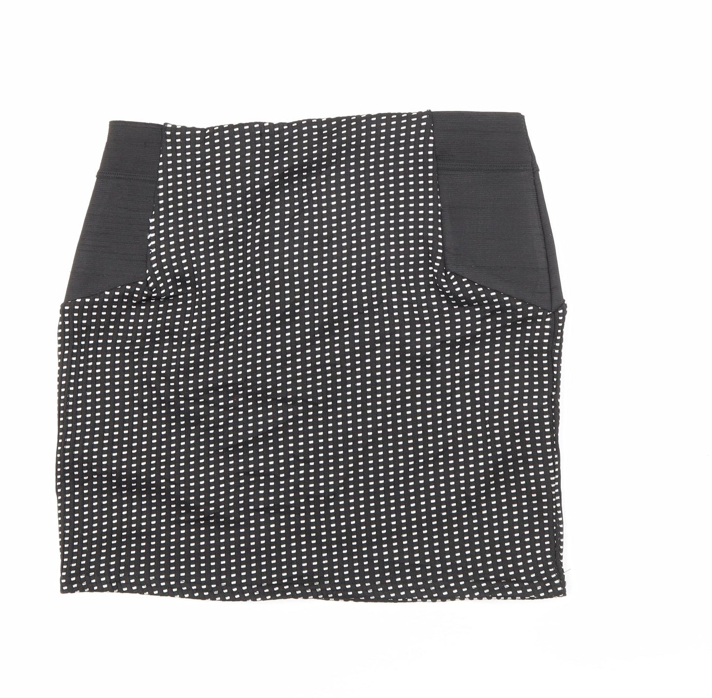 Cameo Rose Womens Black Geometric Polyester Mini Skirt Size 10