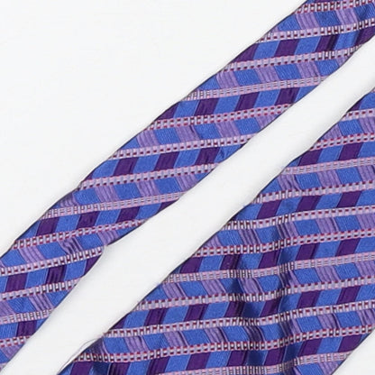 Preworn Mens Multicoloured Geometric Silk Pointed Tie One Size
