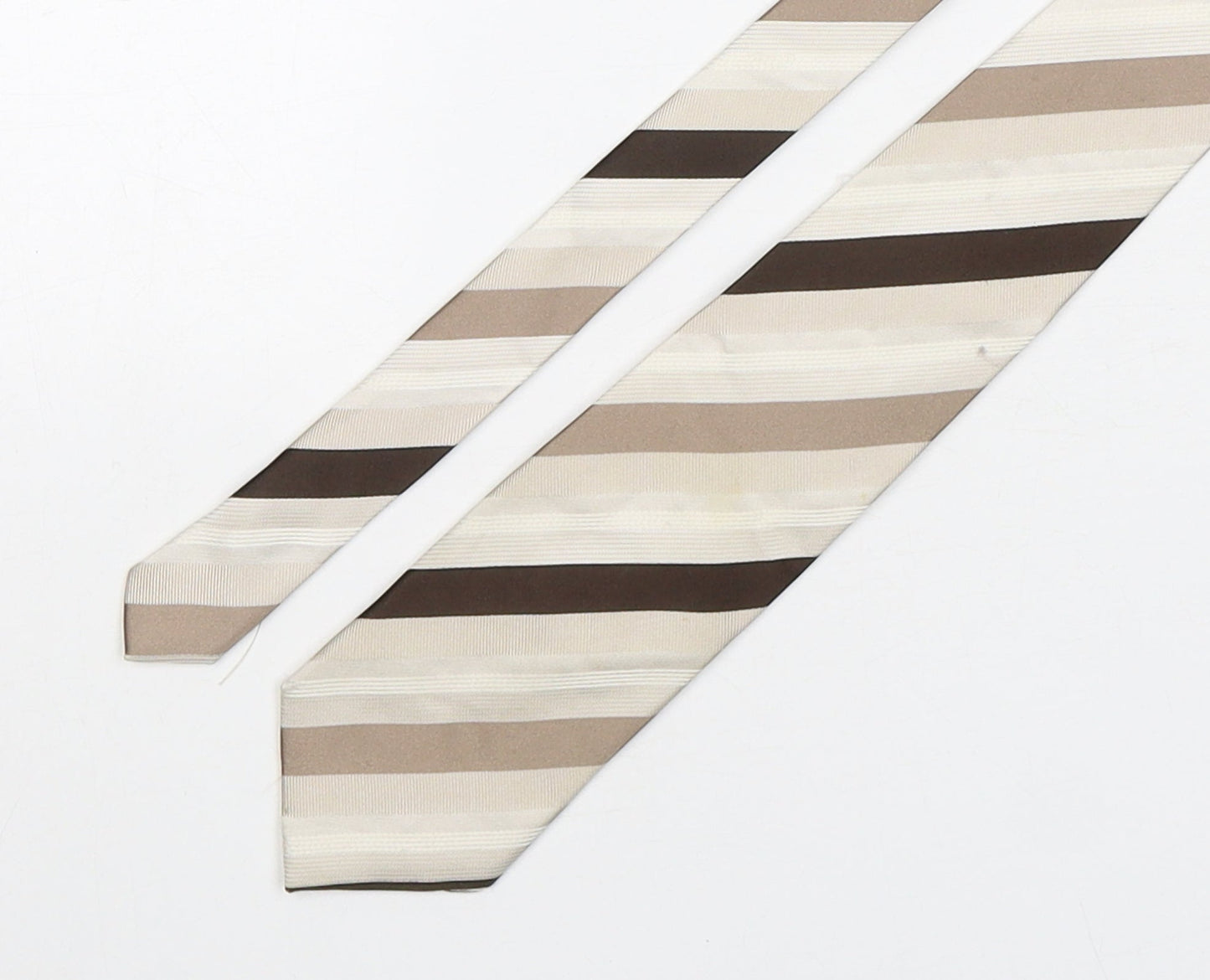 NEXT Mens Multicoloured Striped Silk Pointed Tie One Size