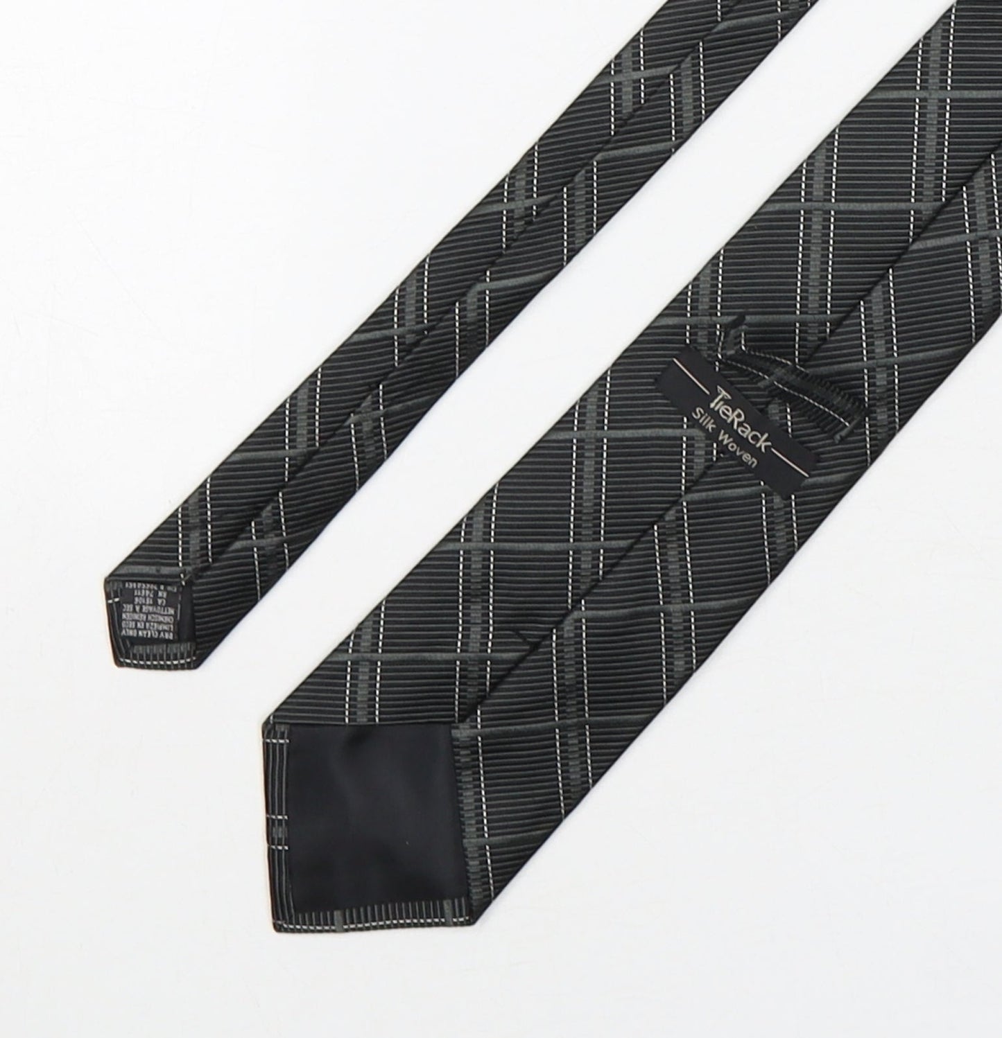 TieRack Mens Multicoloured Plaids & Checks Silk Pointed Tie One Size