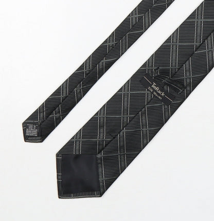 TieRack Mens Multicoloured Plaids & Checks Silk Pointed Tie One Size