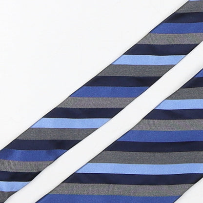 Marks and Spencer Mens Multicoloured Striped Silk Pointed Tie One Size