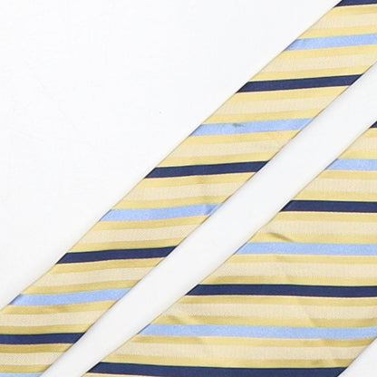 Hathaway Mens Multicoloured Striped Silk Pointed Tie One Size