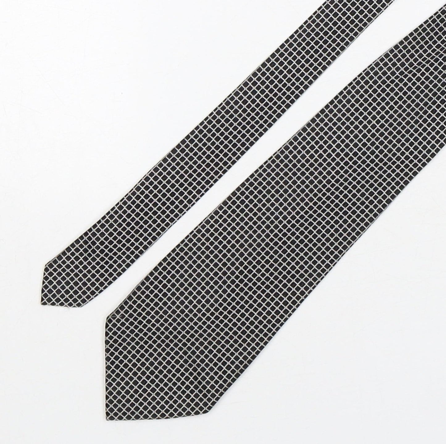 NEXT Mens Multicoloured Plaids & Checks Silk Pointed Tie One Size