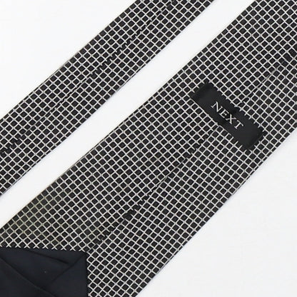 NEXT Mens Multicoloured Plaids & Checks Silk Pointed Tie One Size