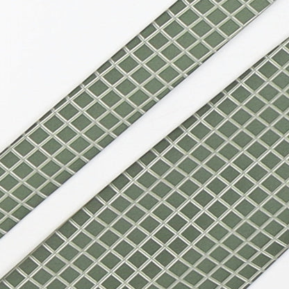 Simon Taylor  Mens Green Plaids & Checks Polyester Pointed Tie One Size