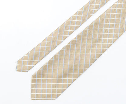 Marks and Spencer Mens Multicoloured Plaids & Checks Polyester Pointed Tie One Size