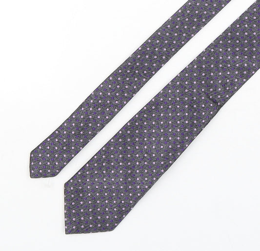 Michelsons Mens Multicoloured Polka Dot Silk Pointed Tie One Size