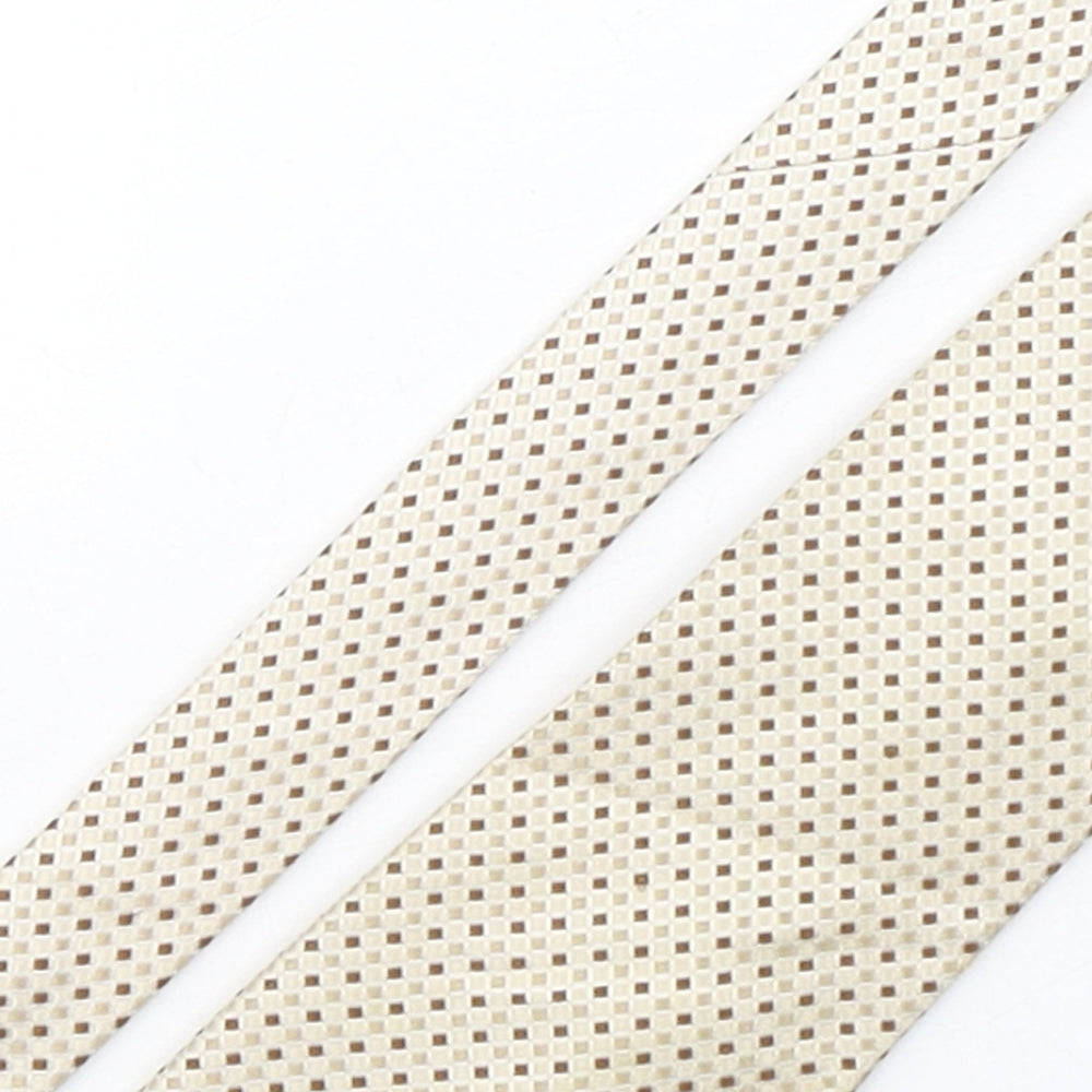 Jones  Mens Multicoloured Plaids & Checks Silk Pointed Tie One Size