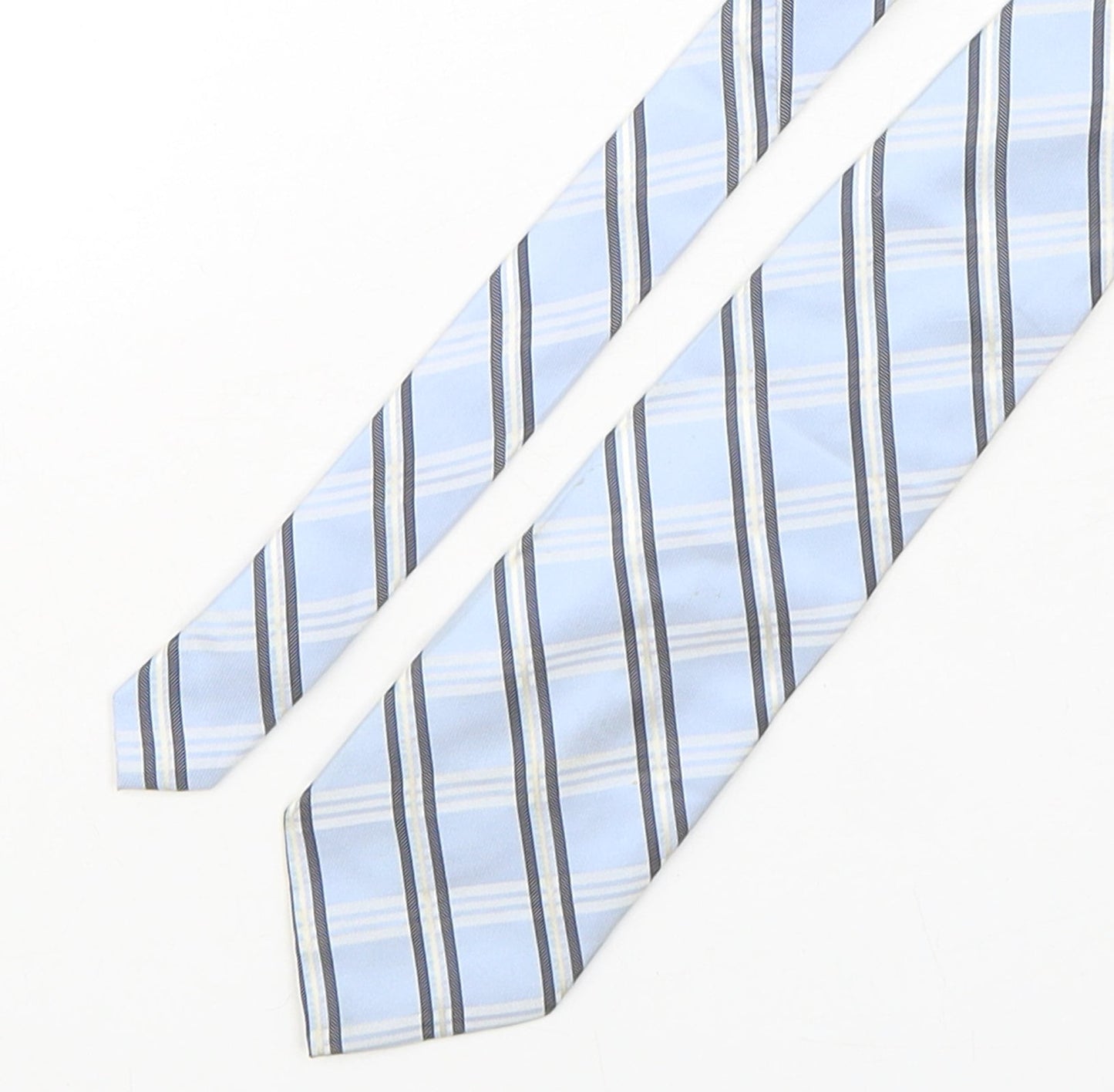 Linea Mens Multicoloured Striped Silk Pointed Tie One Size