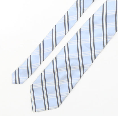 Linea Mens Multicoloured Striped Silk Pointed Tie One Size