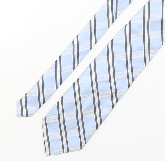 Linea Mens Multicoloured Striped Silk Pointed Tie One Size