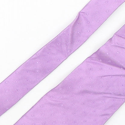 Hawes & Curtis Mens Purple Polka Dot Silk Pointed Tie One Size