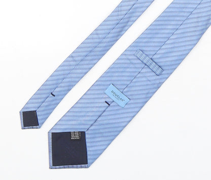 Mens Douglas Blue Striped  Pointed Tie
