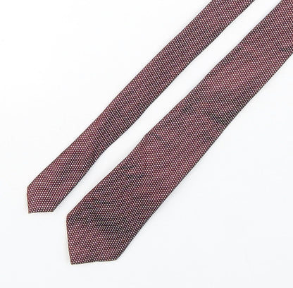 Mens Blazer Red Geometric  Pointed Tie