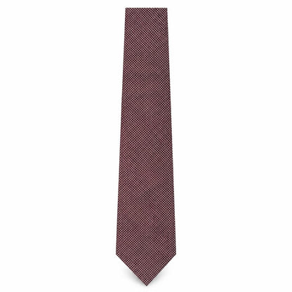 Mens Blazer Red Geometric  Pointed Tie