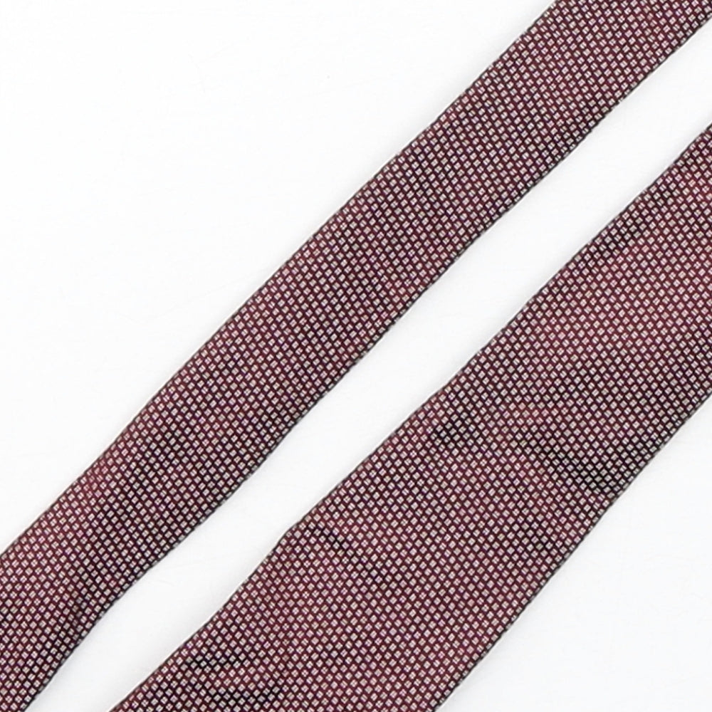 Mens Blazer Red Geometric  Pointed Tie