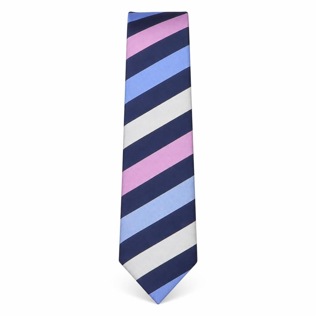 Mens Osborne Multicoloured Striped  Pointed Tie
