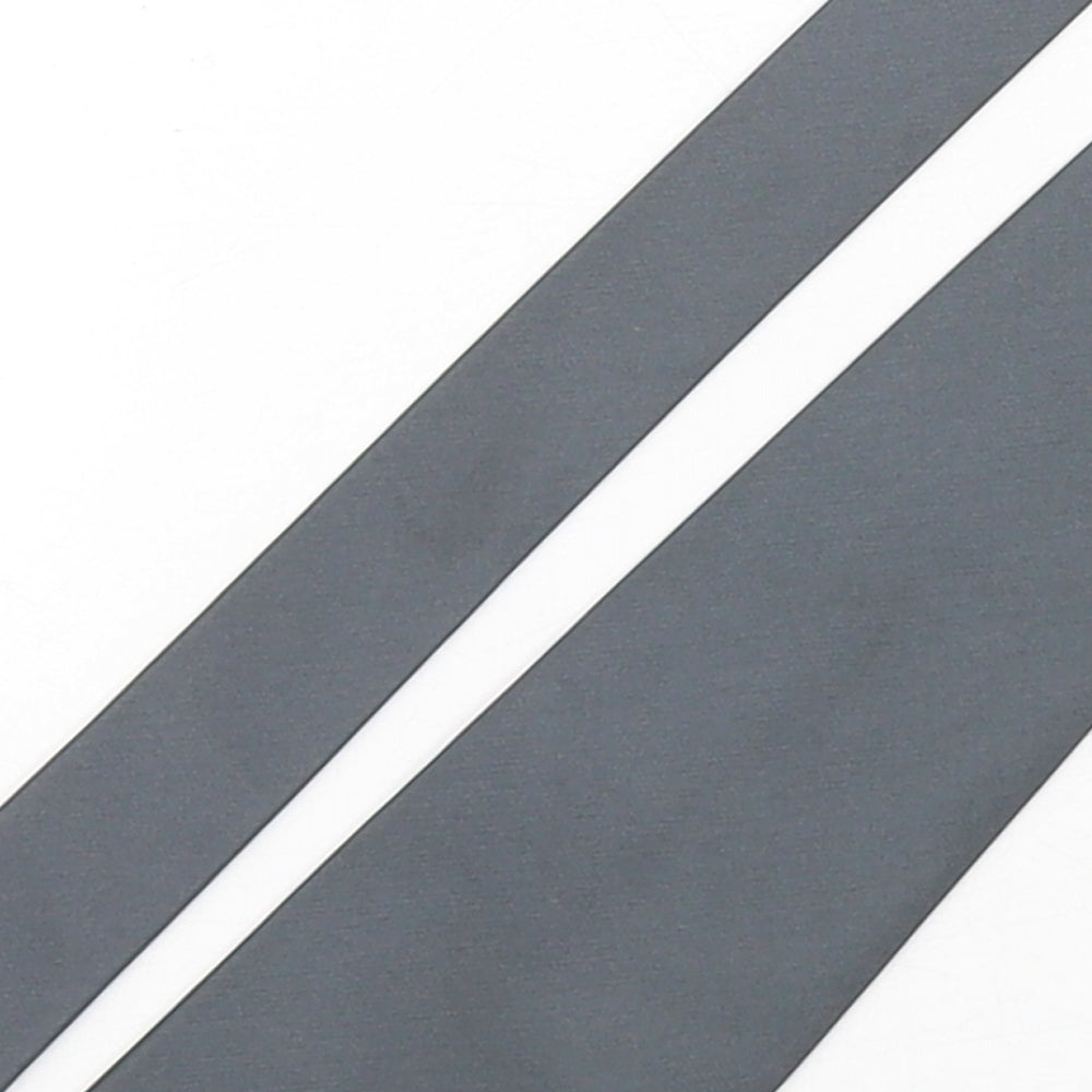 River Island  Mens Grey  Polyester Pointed Tie One Size