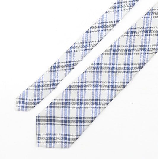 Marks and Spencer Mens Multicoloured Plaids & Checks Polyester Pointed Tie One Size