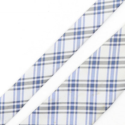 Marks and Spencer Mens Multicoloured Plaids & Checks Polyester Pointed Tie One Size