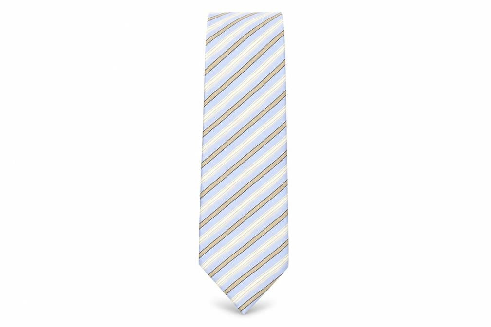 Mens Profuomo Multicoloured Striped  Pointed Tie