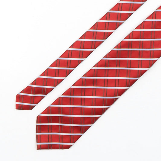 Michelsons Mens Multicoloured Plaids & Checks Silk Pointed Tie One Size