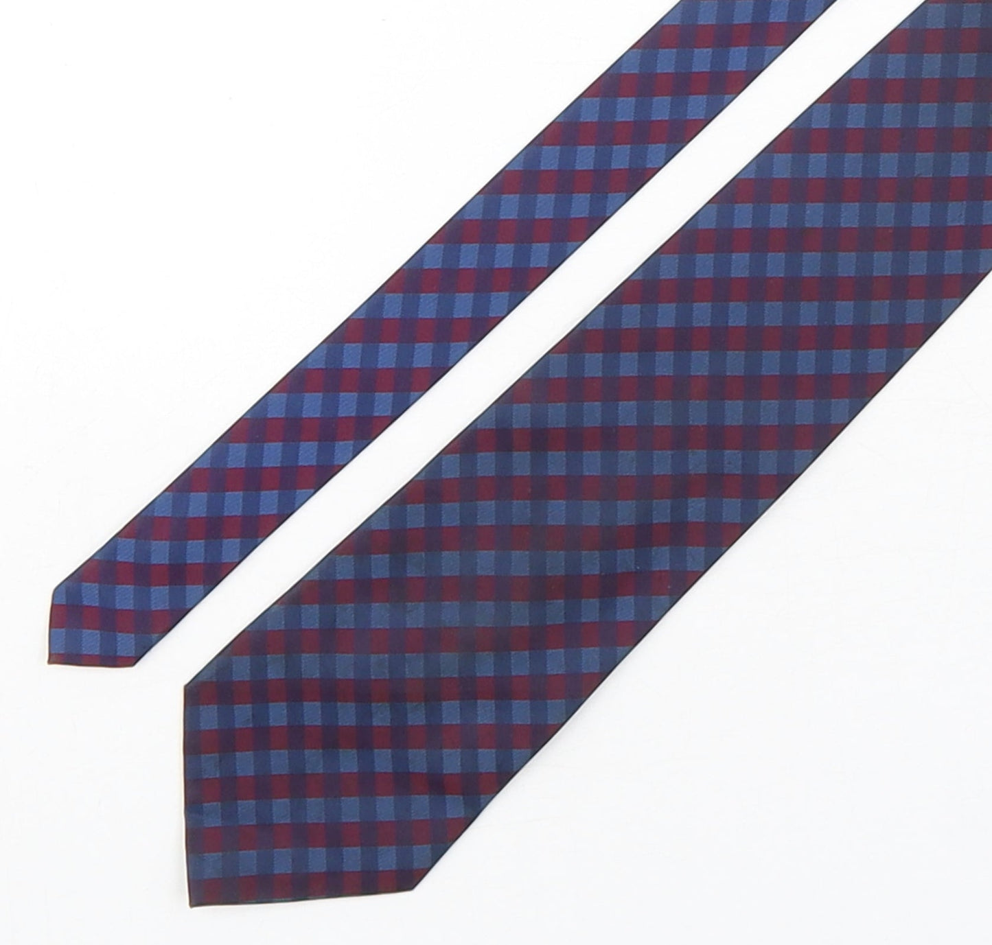 Mens Greenwoods Multicoloured Plaids & Checks  Pointed Tie