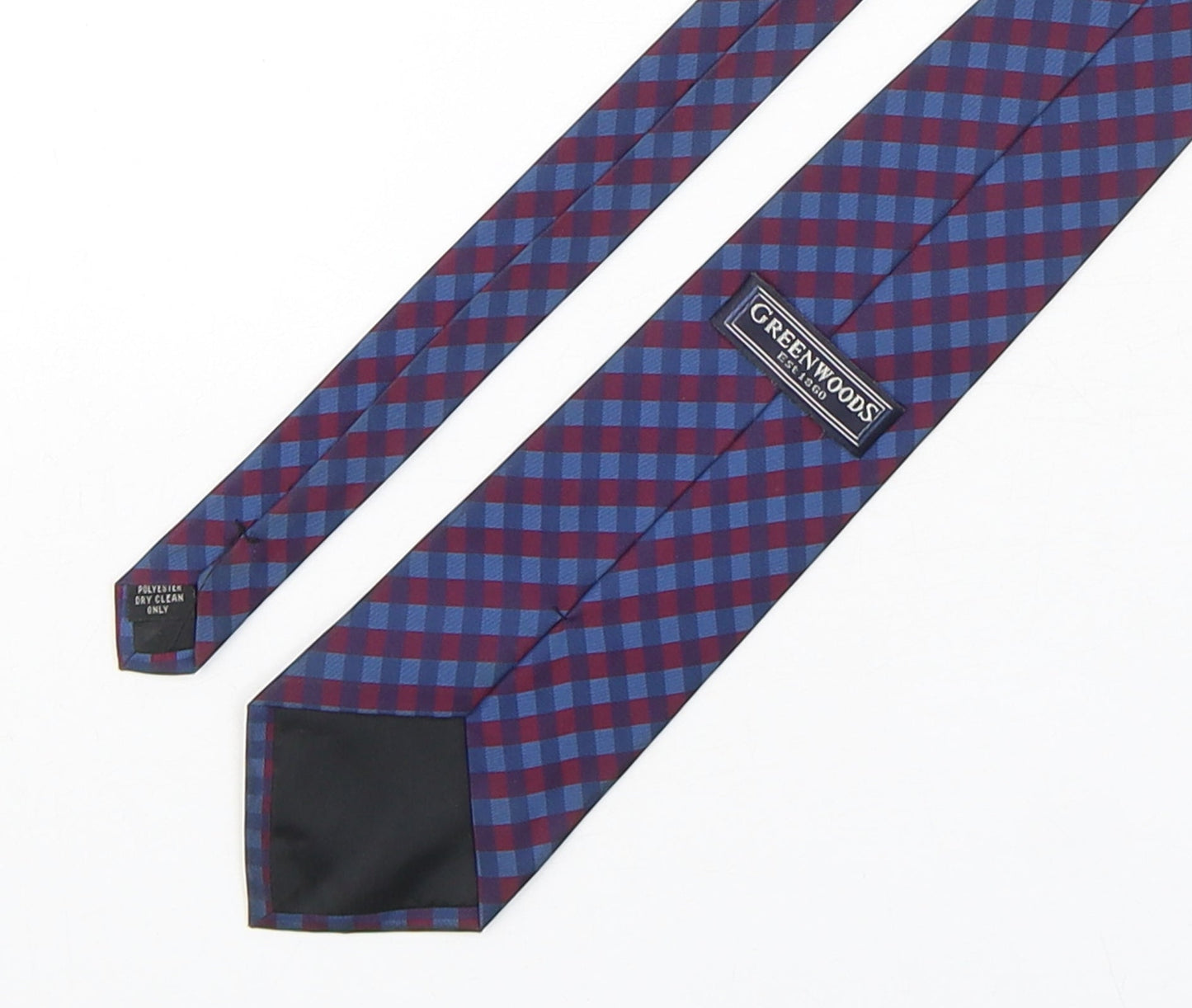 Mens Greenwoods Multicoloured Plaids & Checks  Pointed Tie