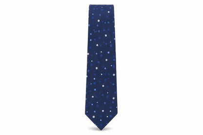 Mens Debenhams Blue Polka Dot  Pointed Tie