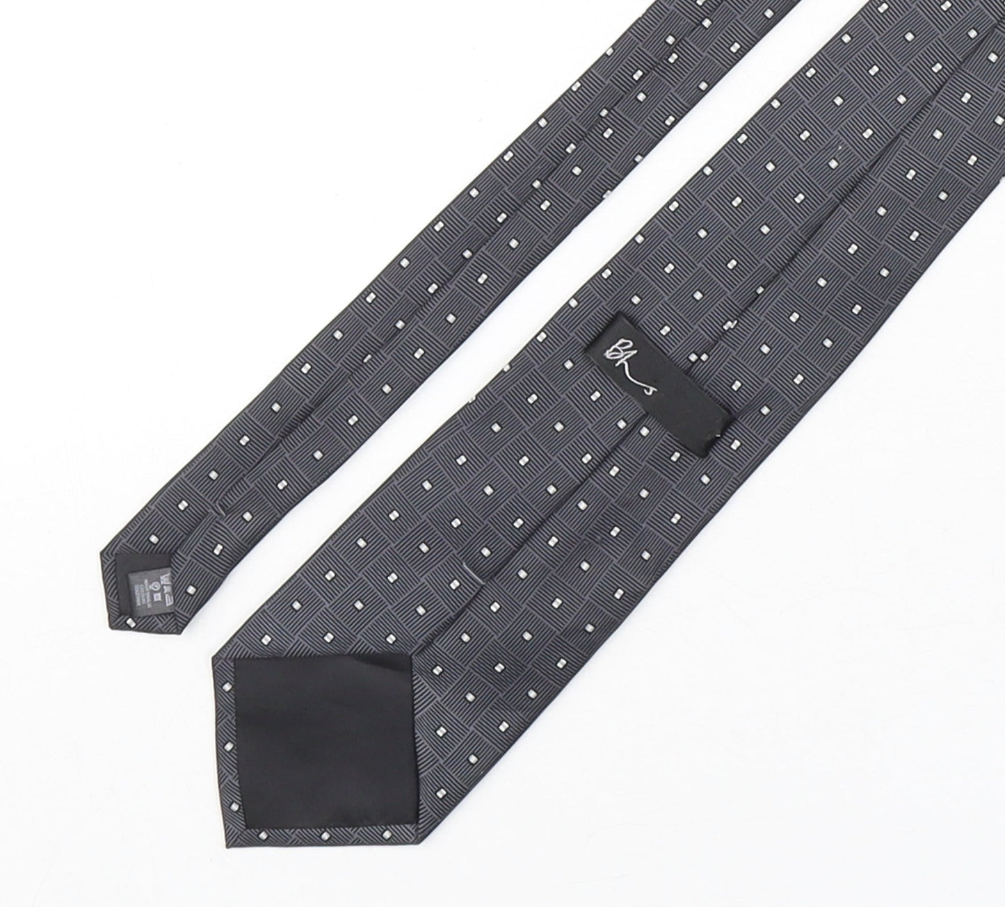 Mens BHS Multicoloured Geometric  Pointed Tie