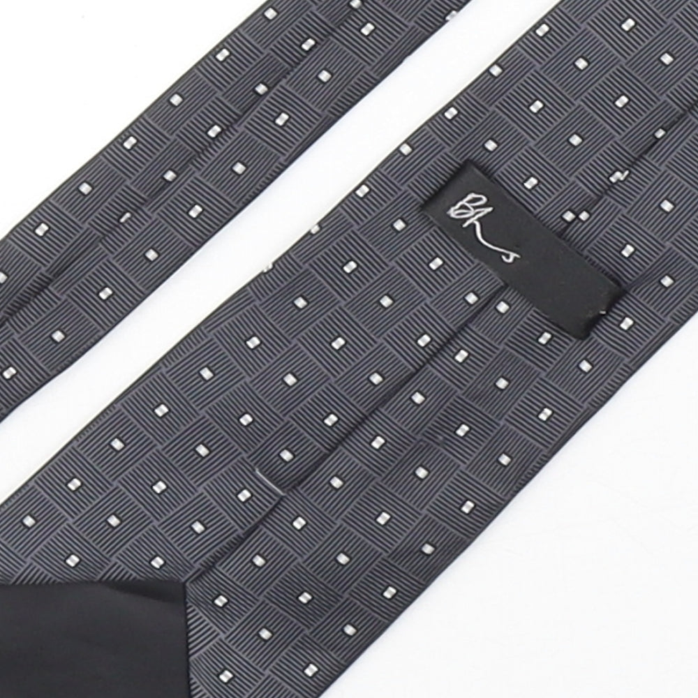 Mens BHS Multicoloured Geometric  Pointed Tie