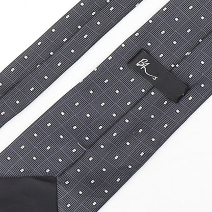 Mens BHS Multicoloured Geometric  Pointed Tie