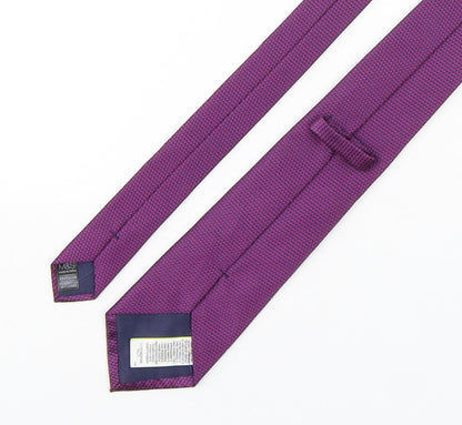 Marks and Spencer Mens Multicoloured Geometric Polyester Pointed Tie One Size