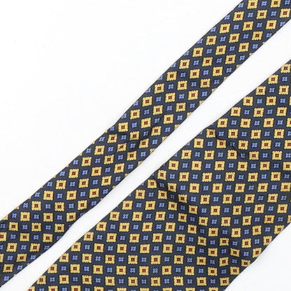 Principles  Mens Multicoloured Geometric Silk Pointed Tie One Size