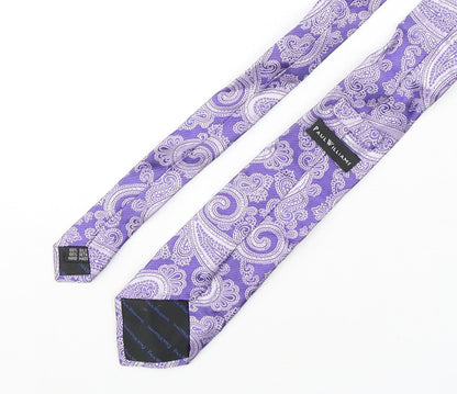 Paul Williams  Mens Purple Paisley Silk Pointed Tie One Size