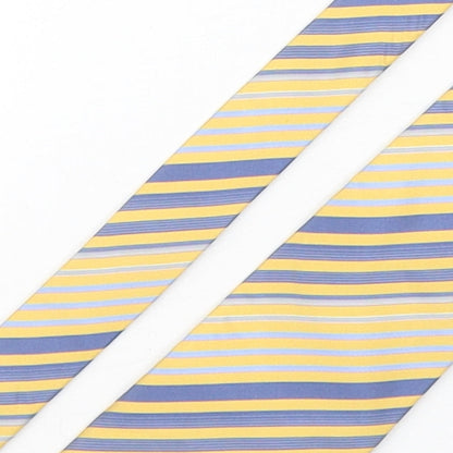 Soprano Mens Multicoloured Striped Silk Pointed Tie One Size