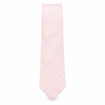 Mens Linea Pink Plaids & Checks  Pointed Tie